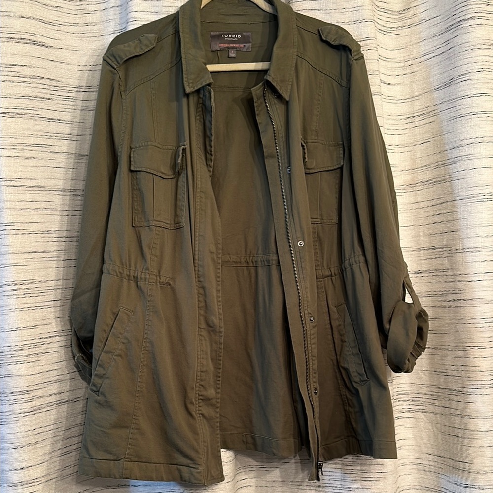 Torrid Khaki Utility Jacket